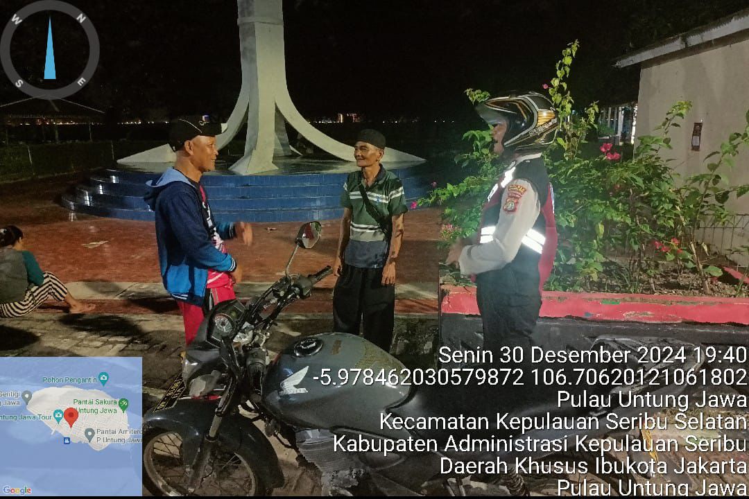 Patroli Malam Perintis Presisi di Pulau Tidung, Polsek Kepulauan Seribu Selatan Antisipasi Gangguan Kamtibmas Selama Operasi Lilin 2024