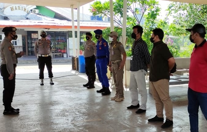 PPKM Level2, Polres Kep Seribu Giatkan Pengawasan ProKes di Dermaga Keberangkatan Marina Ancol