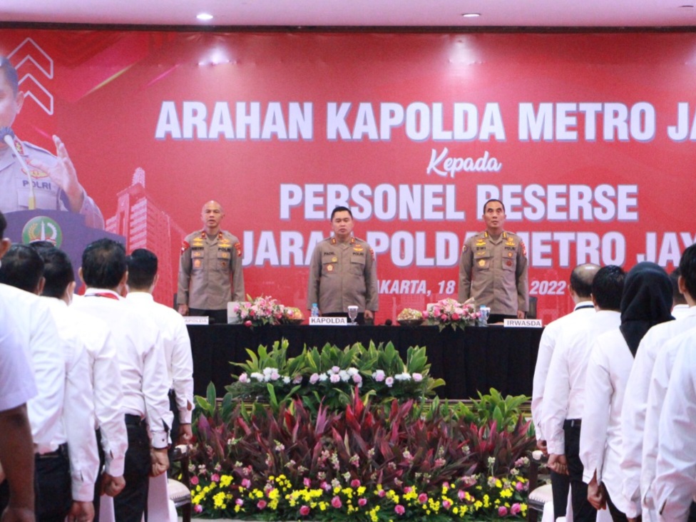 Kapolda Metro Jaya Berikan Arahan Kepada Personel Reserse Jajaran Polda Metro Jaya