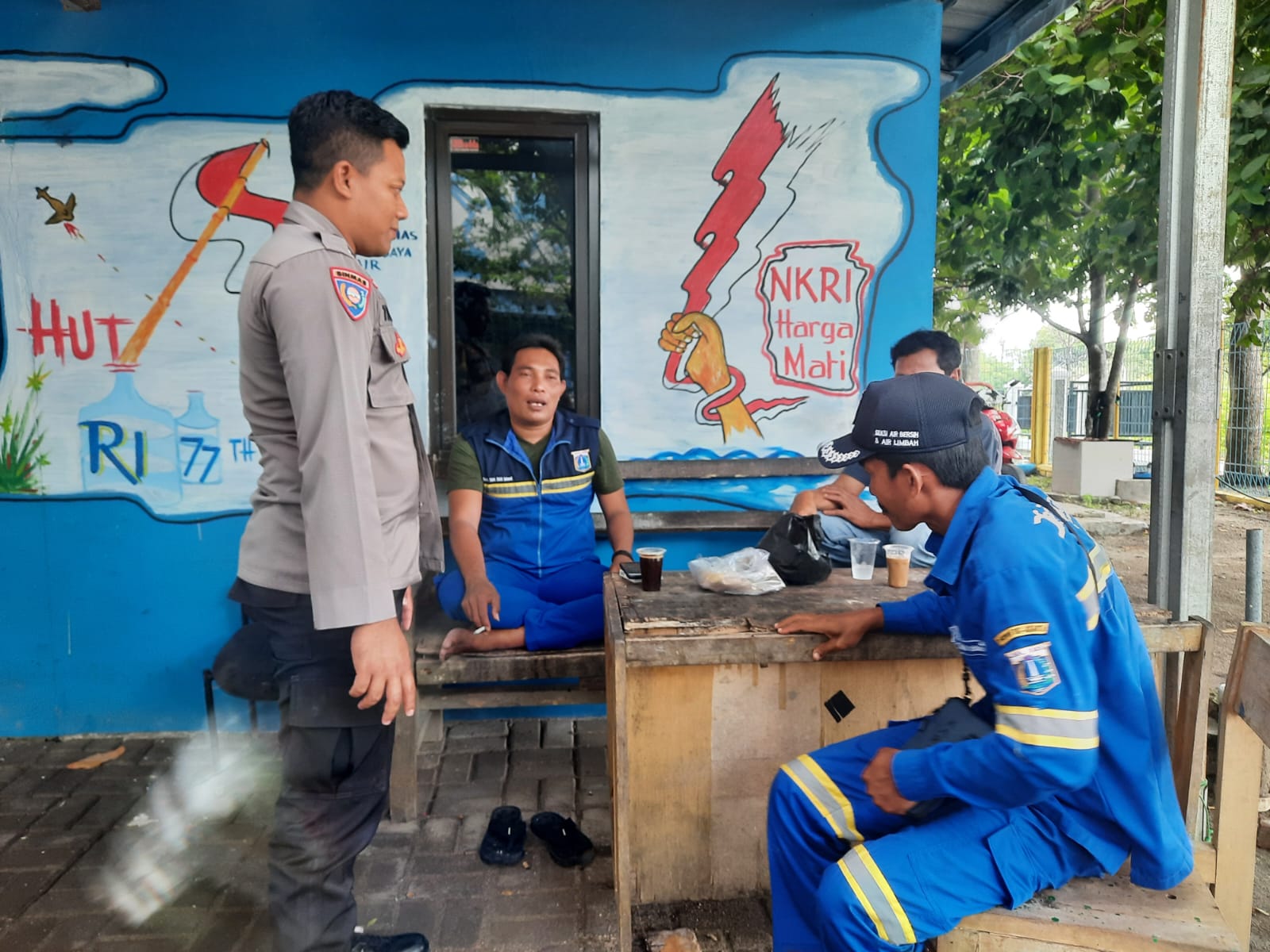 Sambang Toga, Pak Bhabin Pulau Lancang Imbau Tomas dan Warga Jaga Kamtibmas