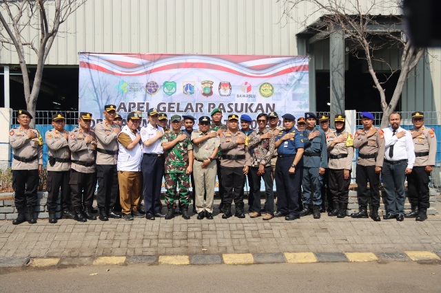 Polres Kepulauan Seribu Apel Gelar Pasukan Operasi Mantap Brata 2023 - 2024