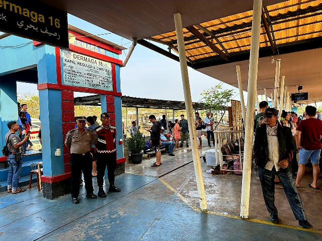 Polres Kepulauan Seribu Gencar Amankan Keberangkatan Warga dan Wisatawan di Dermaga Marina Ancol Menuju Kepulauan Seribu