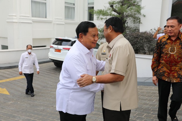 Kunjungi Purnawirawan Polri, Prabowo Berpesan Jaga Kerukunan dan Ketenangan Bangsa