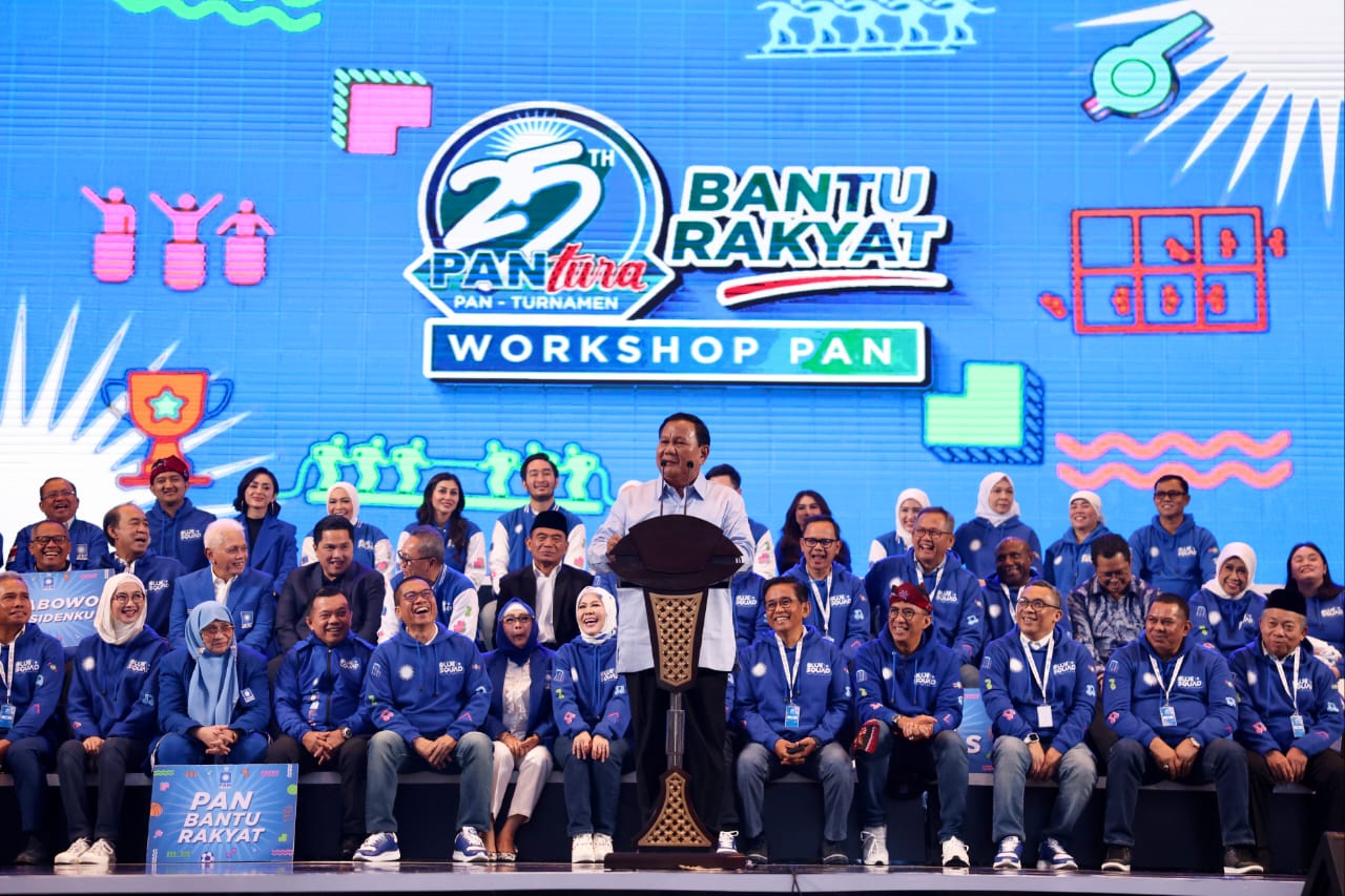 Beri Sambutan di HUT ke-25 PAN, Prabowo Bawakan Pantun Cikini ke Gondangdia