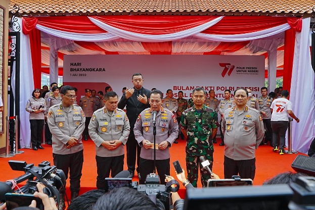 Masyarakat Apresiasi Bakti Sosial Polri Sambut HUT Bhayangkara ke-77