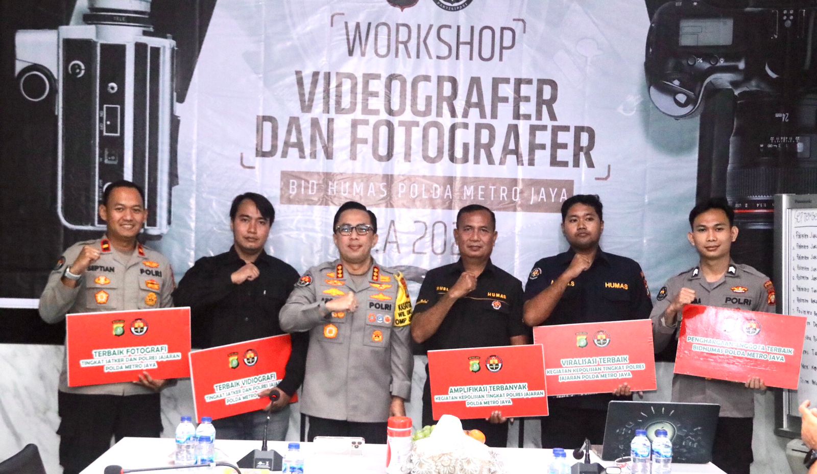 Workshop Fotografi dan Videografi serta penghargaan yang Berprestasi oleh Bidhumas Polda Meto Jaya