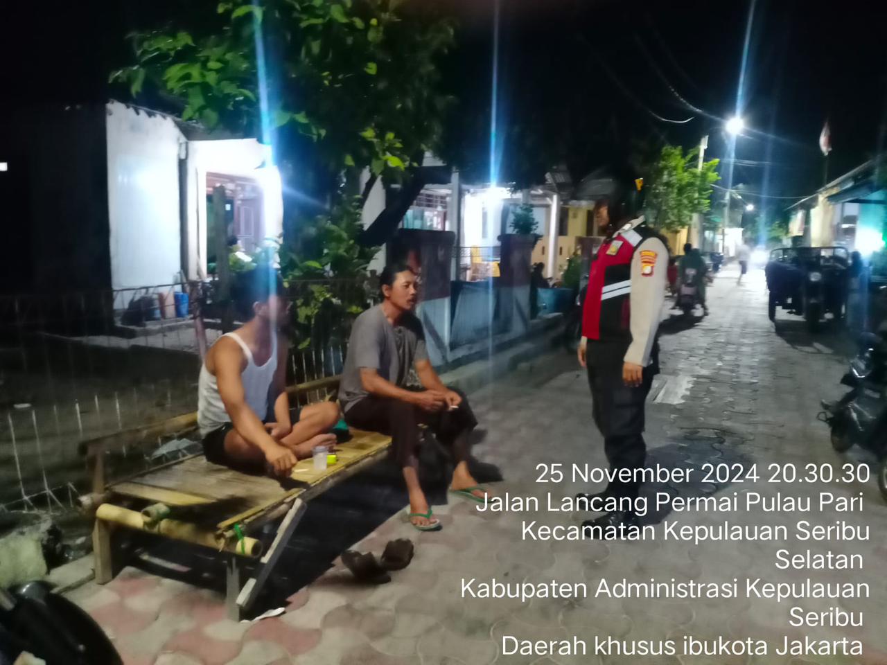 Patroli Malam Perintis Presisi Polsek Kepulauan Seribu Selatan, Cegah Tawuran dan Jaga Kamtibmas