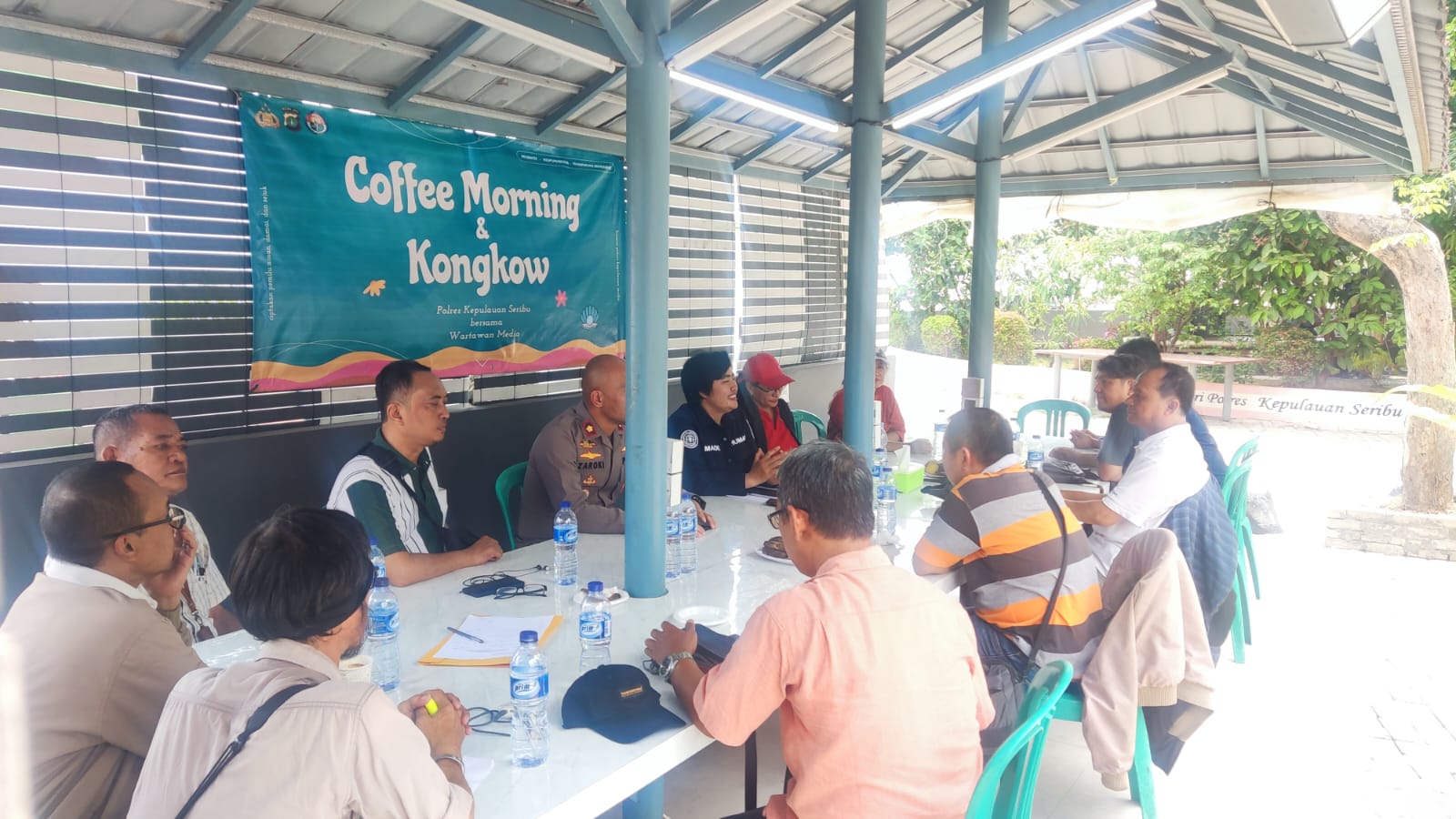 Acara Silaturahmi Coffee Morning dan Kongkow Bareng Polres Kepulauan Seribu dengan Wartawan Media Memperkuat Hubungan Kemitraan