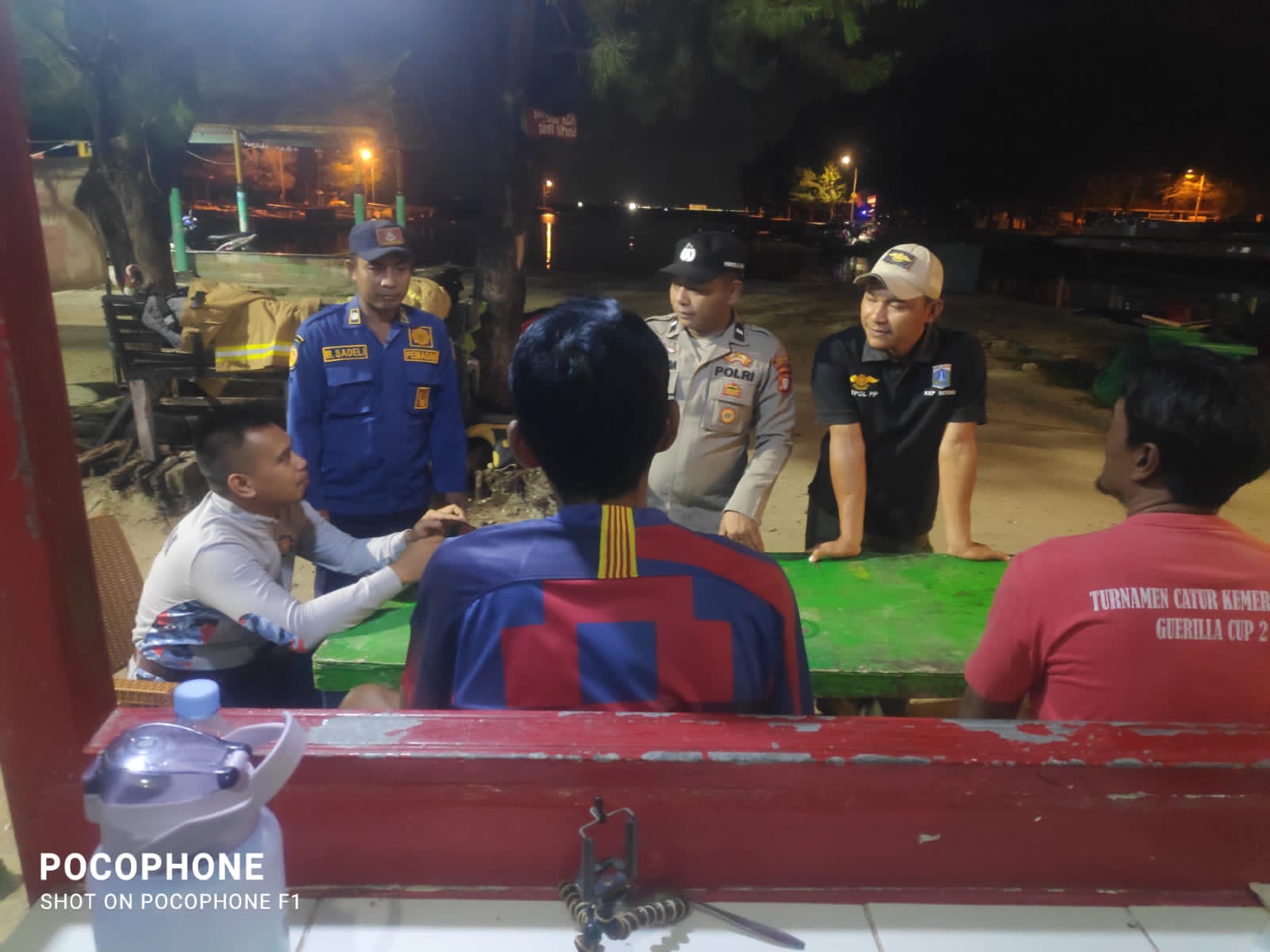 Cegah Guantibmas, Polsek Kep. Seribu Selatan Laksanakan Patroli Malam