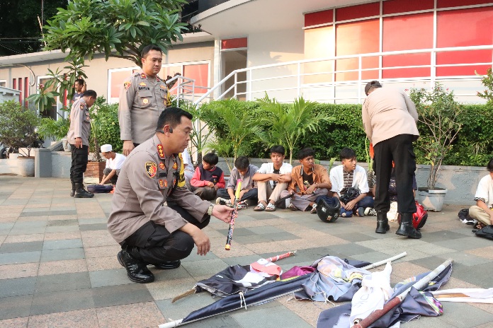 Konvoi Berdalih Bagi Takjil, 140 Pelajar Diamankan Polres Metro Jakpus.