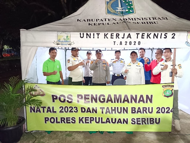 Polsek Kepulauan Seribu Selatan Bersiap Amankan Perayaan Natal dan Tahun Baru Melalui Giat Pospam Pulau Untung Jawa