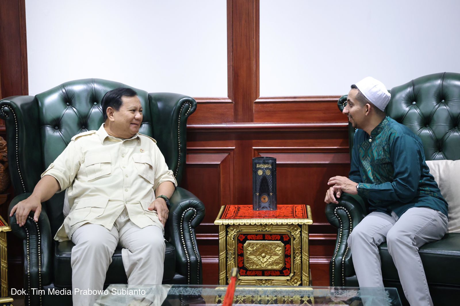 Momentum Nuzulul Qur’an 1444 H, Prabowo Sambut Hangat Habib Jafar di Kemhan