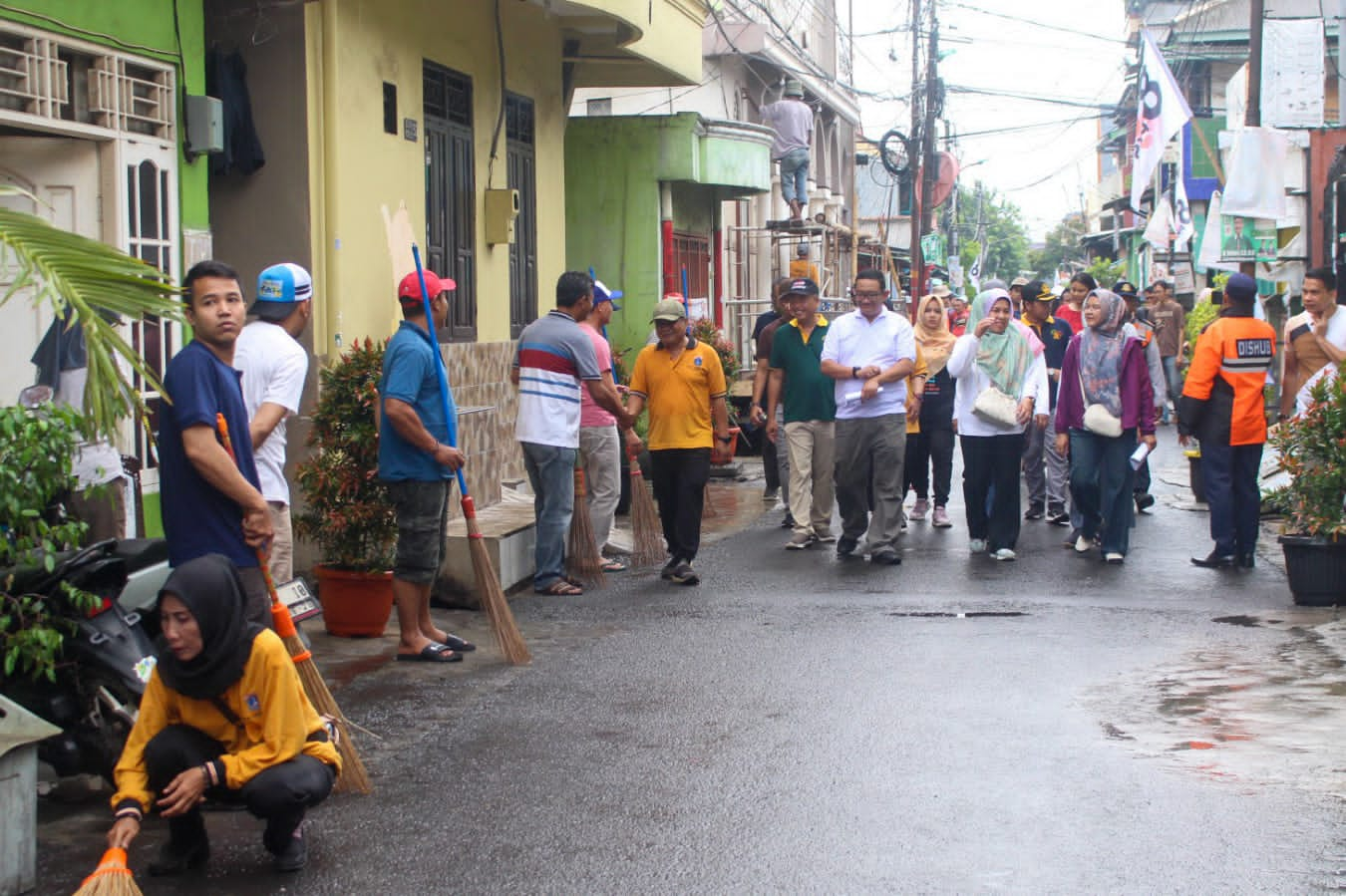 Gotong Royong Warga RW 05 Kelurahan Tanjung Priok Dinilai Tim Provinsi DKI