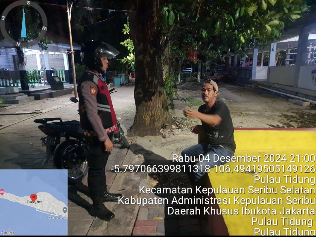 Polsek Kepulauan Seribu Selatan Gelar Patroli Malam Perintis Presisi, Cegah Tawuran Remaja