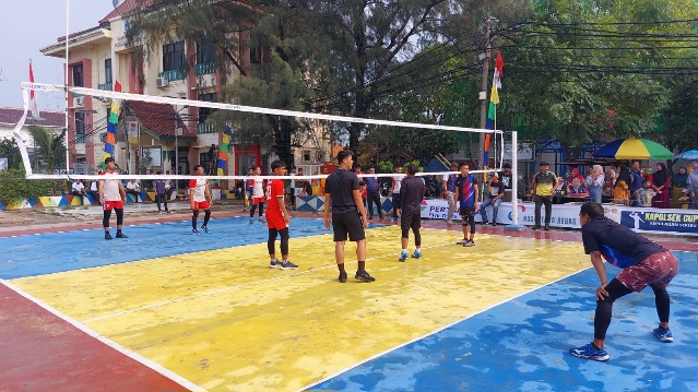 Turnamen Kapolsek Cup: Memperingati HUT Bhayangkara ke-77, Polri Presisi untuk Negeri dan Pemilu Damai Menuju Indonesia Maju