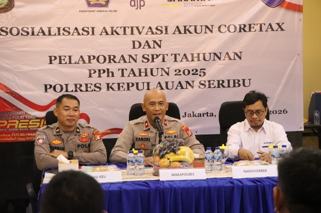Wakapolres Kepulauan Seribu Pimpin Sosialisasi Aktivasi Akun Coretax dan Pelaporan SPT Tahunan PPh 2025