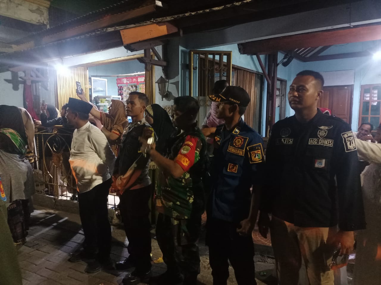 Polsek Kepulauan Seribu Utara Bersama Tiga Pilar Gelar Pengamanan Malam Takbiran