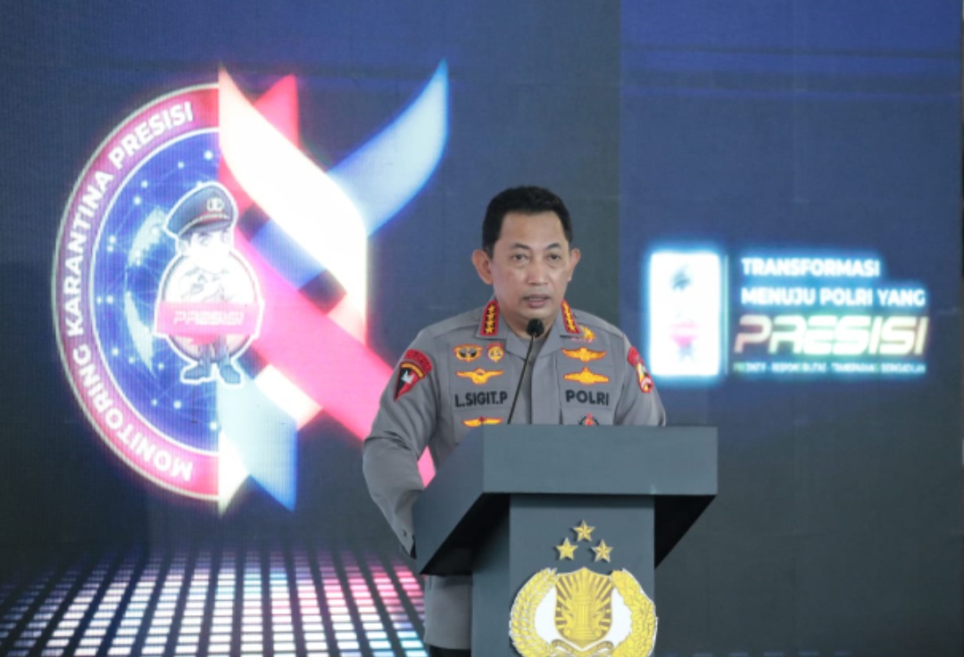Tindaklanjuti Instruksi Presiden Soal Karantina PPLN, Kapolri Luncurkan Aplikasi Monitoring Karantina Presisi