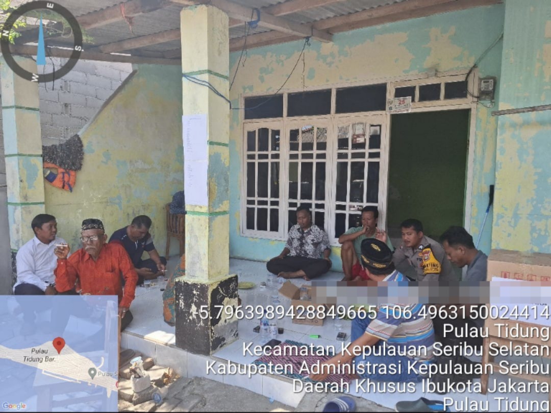 Bhabinkamtibmas Pulau Tidung Laksanakan Sambang Cooling System ke Warga Pulau Payung dalam Rangka Jaga Kamtibmas Pilkada 2024