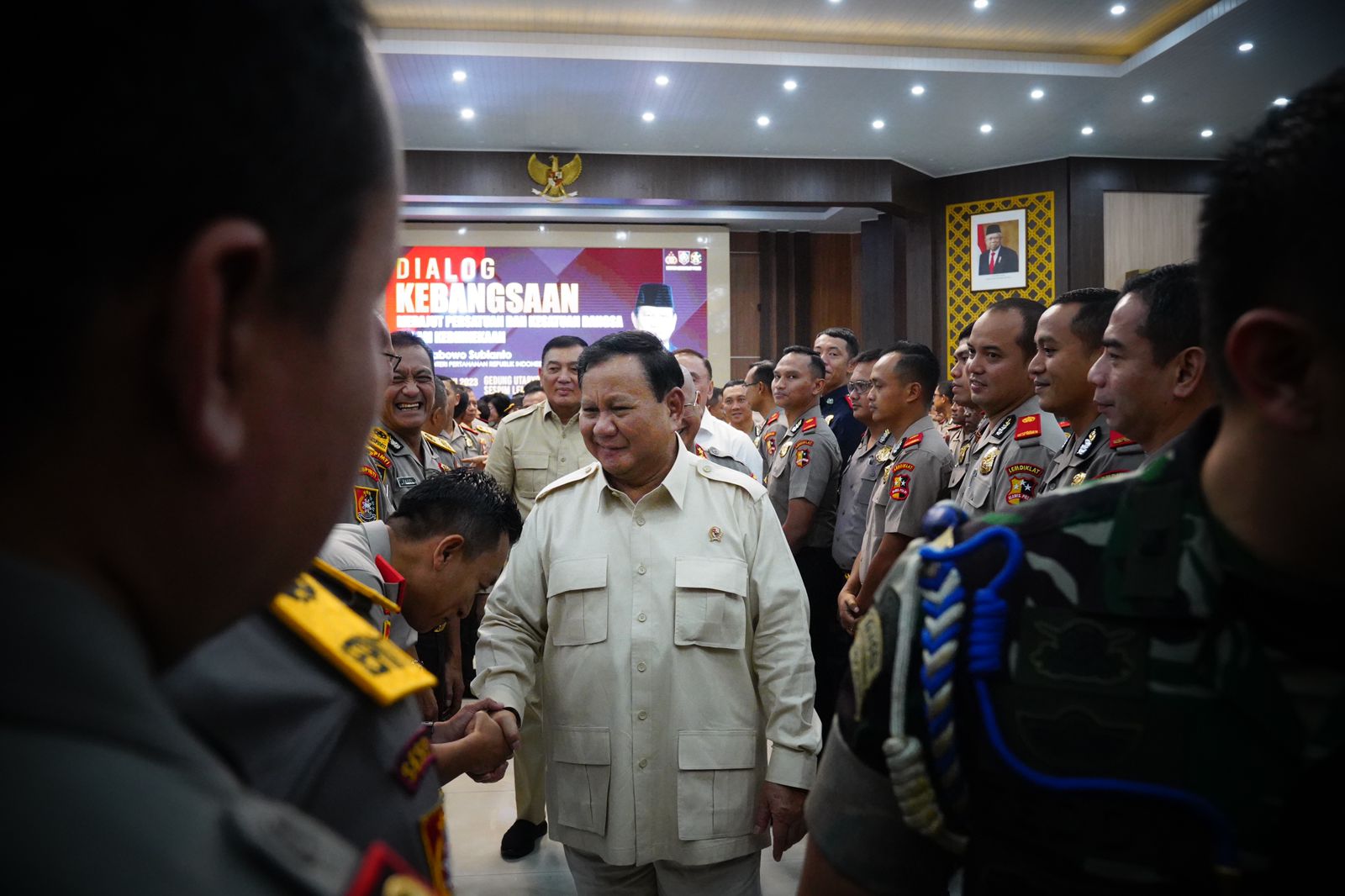 Ungkapan Rasa Hormat dan Terima Kasih Prabowo Pada Dialog Kebangsaan Sespim Polri