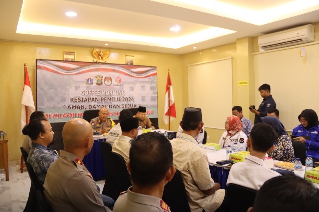 Coffee Morning Bersama Kapolres Kepulauan Seribu: Sinergi Menuju Pemilu yang Aman dan Sukses