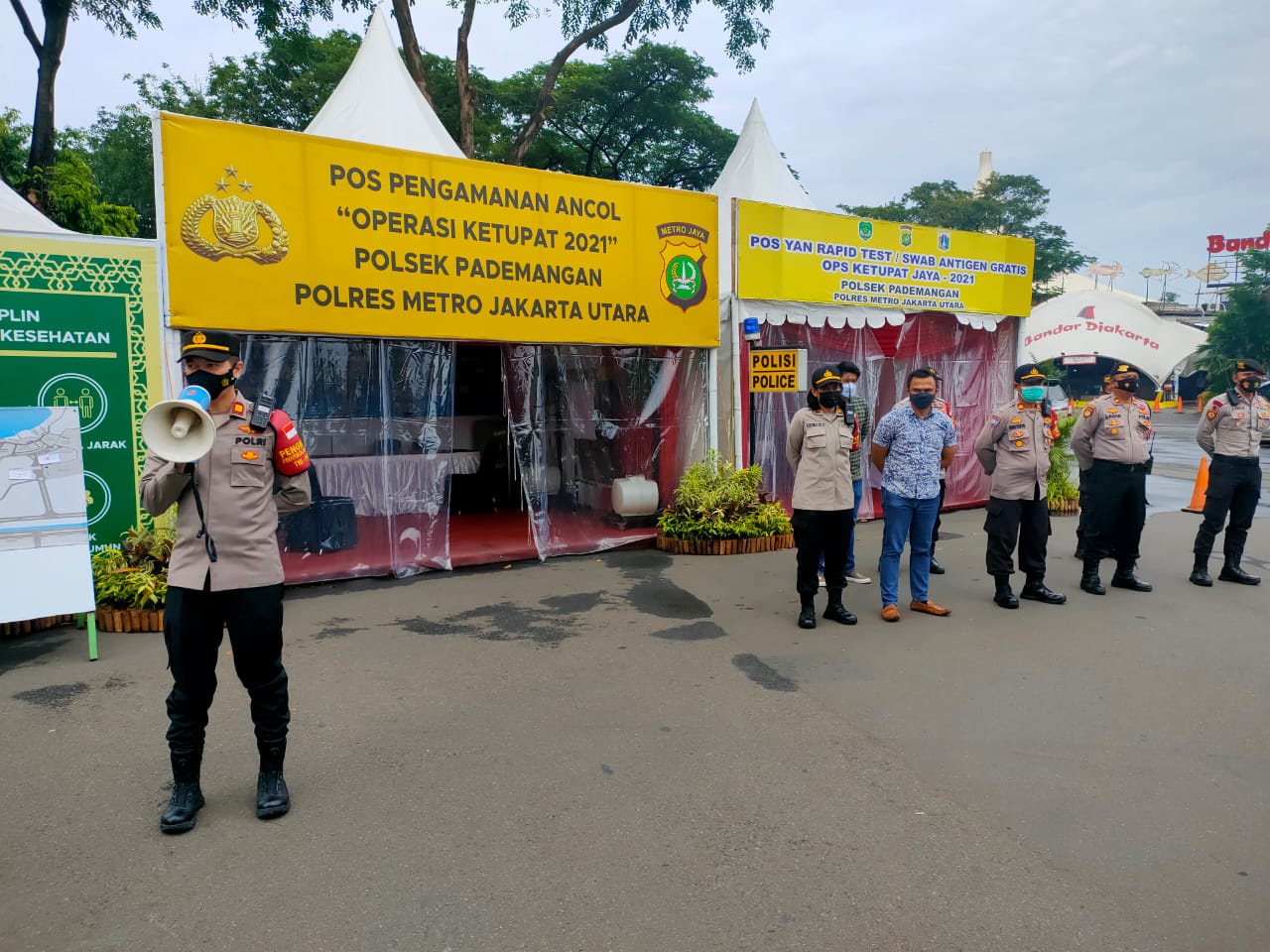 Ancol Kembali Dibuka, Polsek Pademangan Himbau Wisatawan Patuhi Protkes