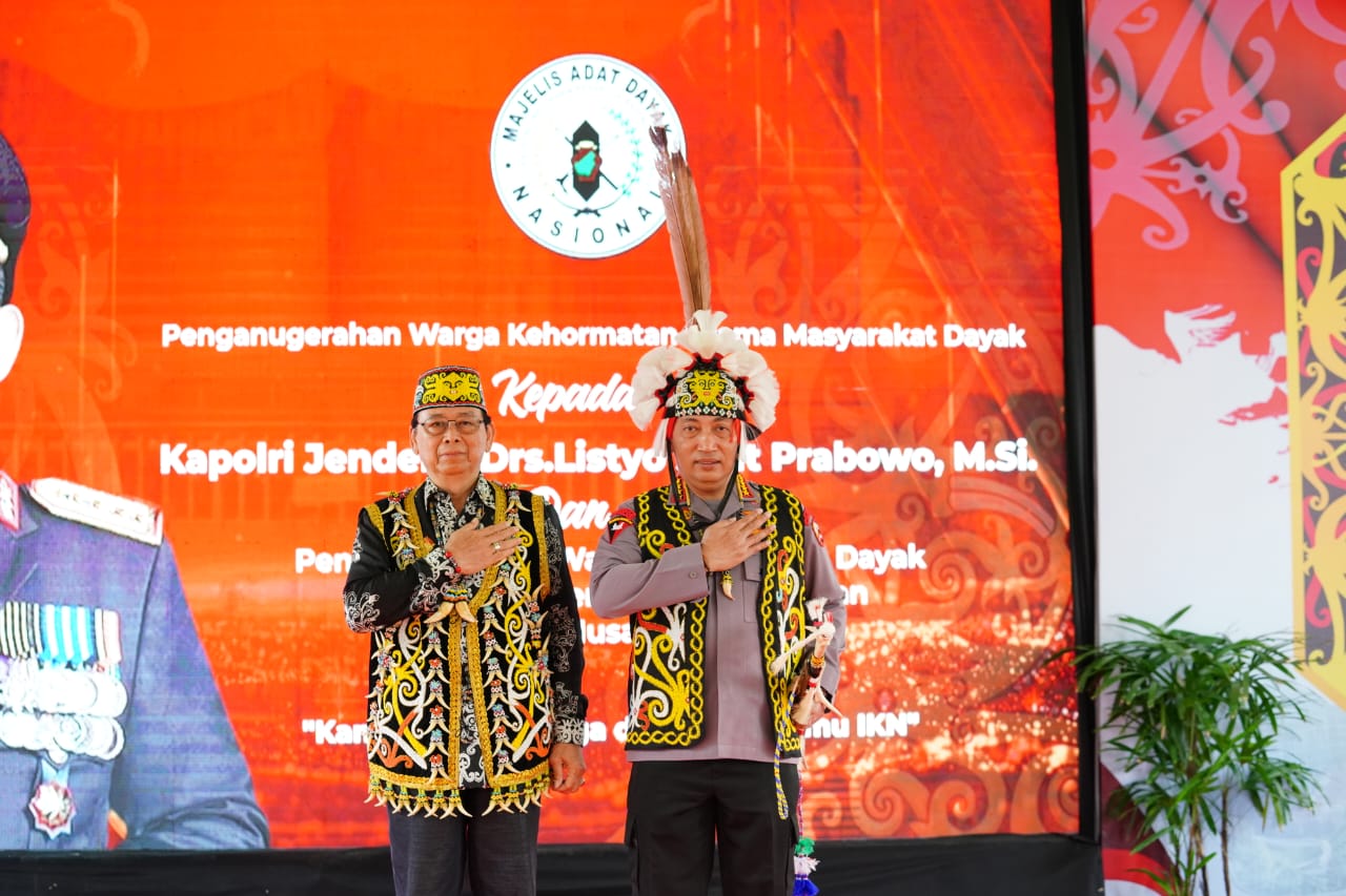 Polri dan Majelis Adat Dayak Nasional Sinergi Berkomitmen Kawal Pembangunan IKN 