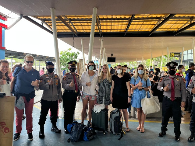 Sat Pam Obvit Polres Kep. Seribu Gelar Pengamanan di Dermaga Keberangkatan Marina Ancol