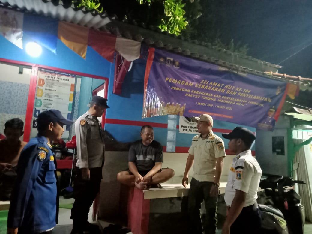 Patroli Malam Ramadhan Jaga Kamtibmas Di Pulau Tidung