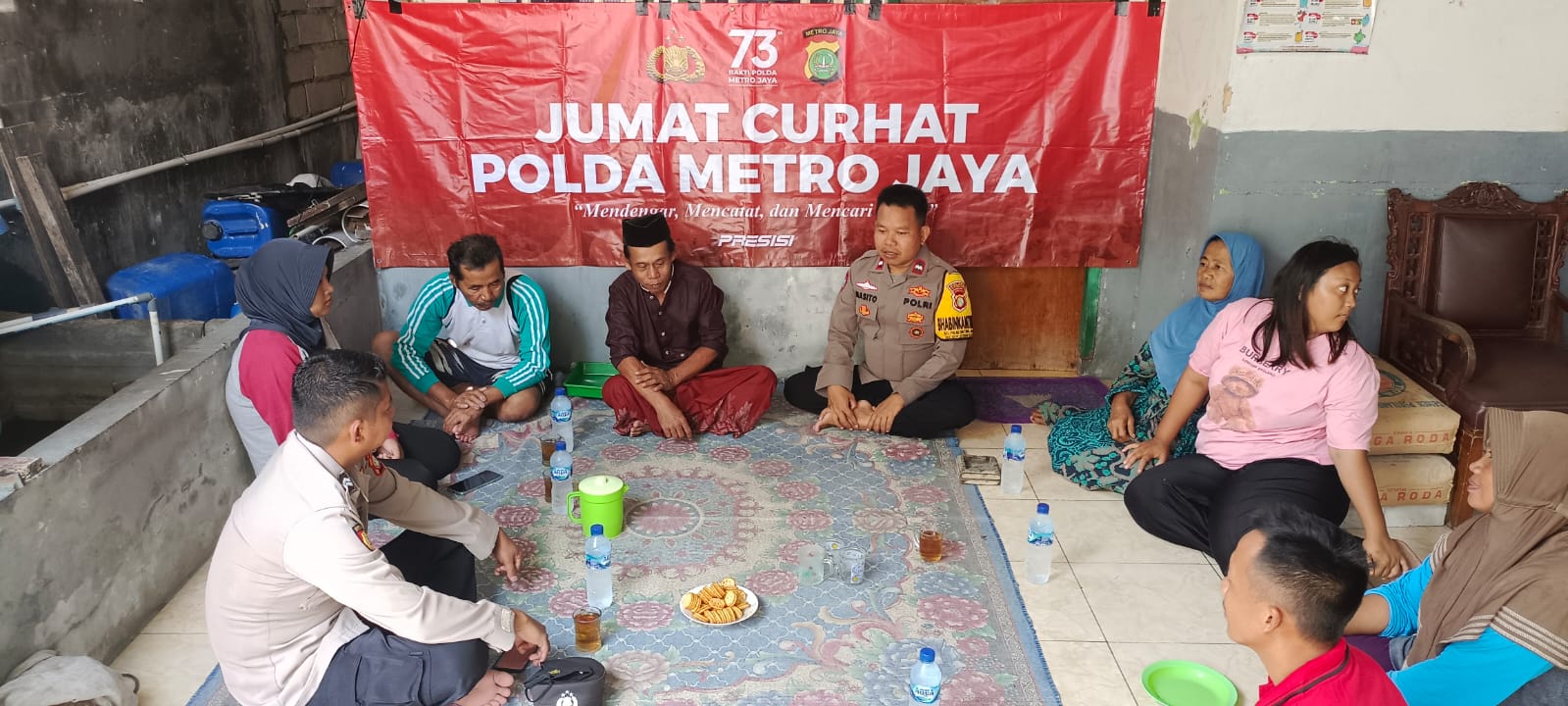 Serentak! Polres Kep. Seribu Laksanakan Jumat Curhat di 9 Titik