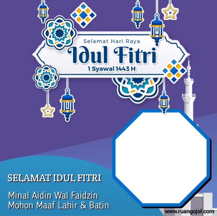 20 Link Template Twibbon Ucapan Idul Fitri dan Lebaran 2022