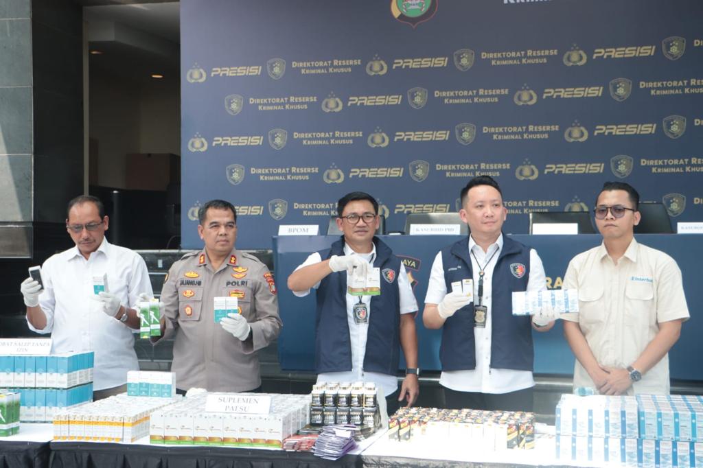 Polisi Ungkap Obat dan Suplemen Palsu, Tangkap 5 Tersangka Omset Rp 130,4 Miliar