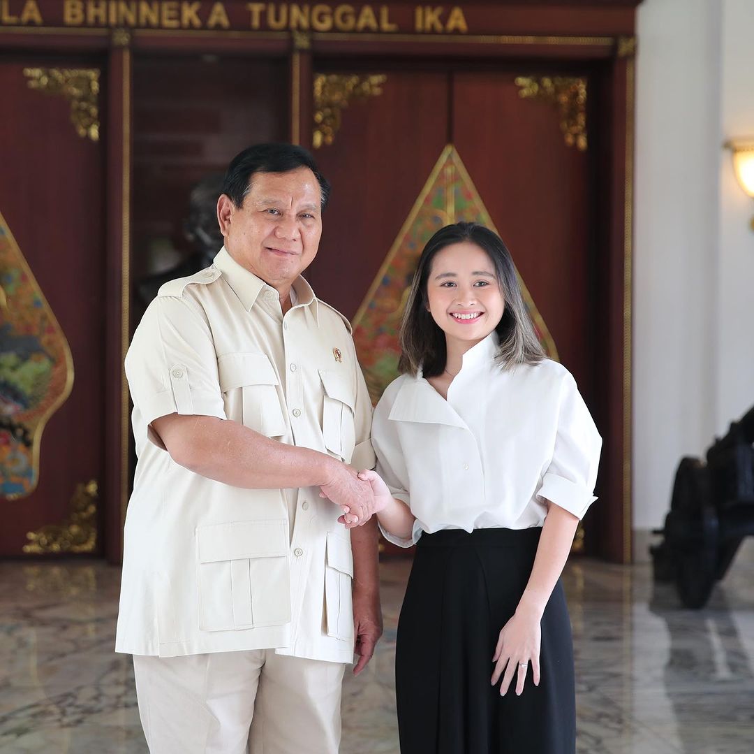 Gritte Agatha Catat Wejangan Prabowo: Bersyukur dan Bantu Orang Sebanyak Mungkin
