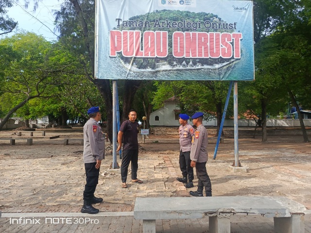 Team Patroli Satpolair Polres Kepulauan Seribu Sosialisasikan Kamtibmas dan Sukseskan Pemilu 2024 di Perairan Pulau Onrust