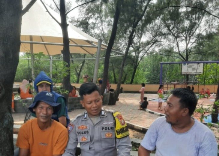 Bhabinkamtibmas Pulau Lancang Laksanakan Cooling System dan Sambang, Ajak Toga, Tomas, dan Toda Jaga Persatuan