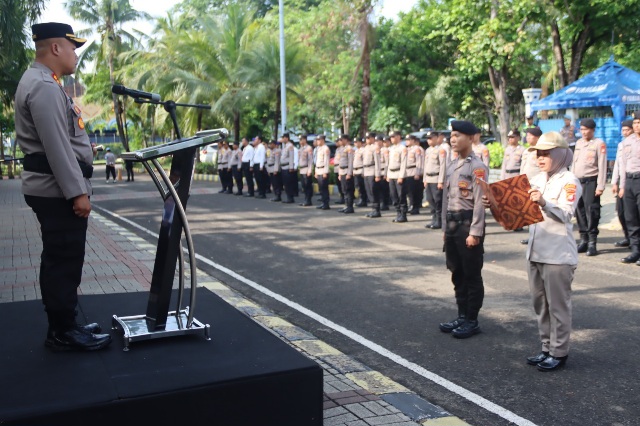 Kapolres Kepulauan Seribu Pimpin Upacara Hari Kesadaran Nasional di Mako Perwakilan Polres Kepulauan Seribu