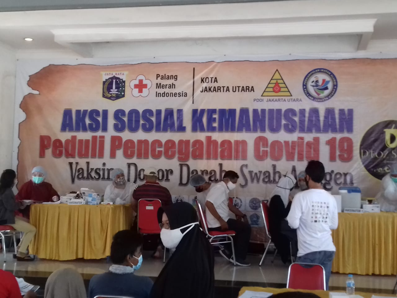 Kerjasama Dengan PDDI dan Ikatan Alumni Pelajar, PMI Jakut Gelar 3 Kegiatan Secara Bersamaan