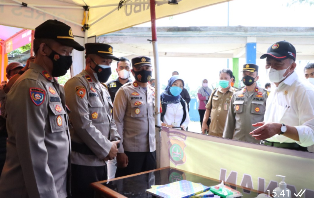 Pospam Ops Lilin Jaya-2021 Pulau Tidung Kep Seribu Selatan Dapat Kunjungan Menko PMK RI