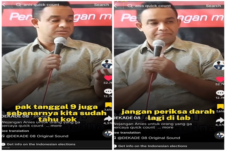 Video Viral: Tidak Percaya Hasil Quick Count, Anies Mengkritik, Sebut Perlu Sedot Seluruh Darah untuk Diperiksa di Lab.