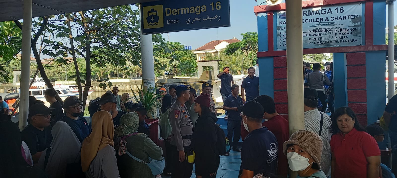 Polres Kepulauan Seribu Beri Pengamanan Keberangkatan Wisatawan Ke Kepulauan Seribu