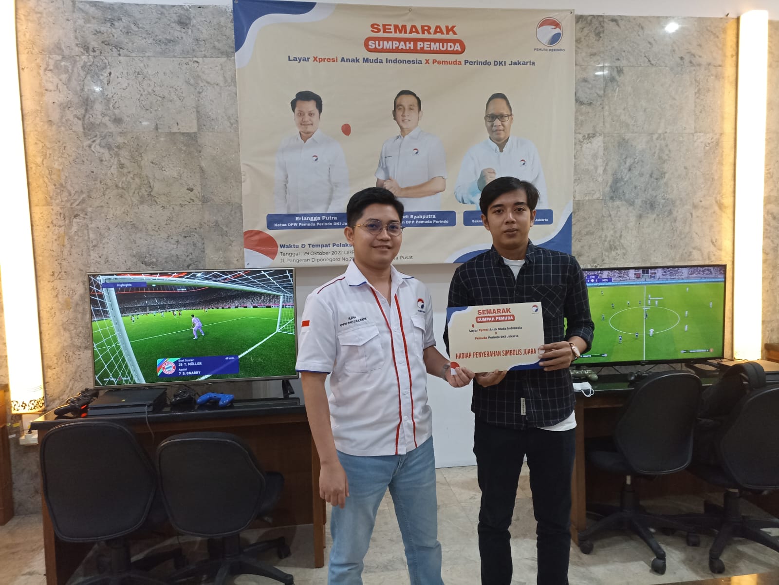 Pemuda Perindo DKI Gelar Turnamen PS, Pertemukan Internal dan Eksternal Pengurus
