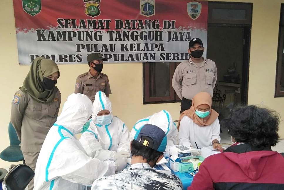 70 Wisatawan Dapat Layanan Rapid Tes Gratis Di Posko KTJ Pulau Kelapa Kep Seribu Utara