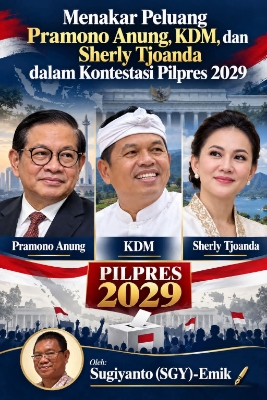 Menakar Peluang Pramono Anung, KDM, dan Sherly Tjoanda dalam Kontestasi Pilpres 2029