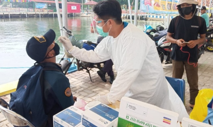 16 Wisatawan Di Pulau Pramuka Kep Seribu Utara Dapat Layanan Rapid Tes Gratis
