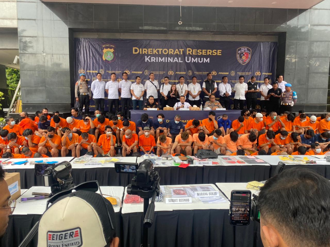 Polda Metro Jaya dan Polres Jajaran Gelar Pengungkapan Operasi Pekat 2023 Selama 15 Hari