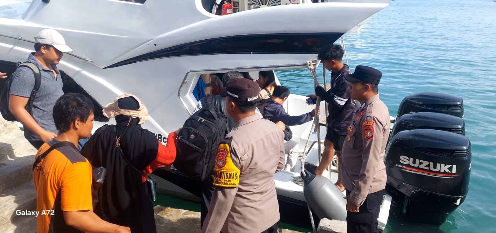 Polres Kepulauan Seribu Rutin Gelar Strong Point di Dermaga, Utamakan Keselamatan Penumpang