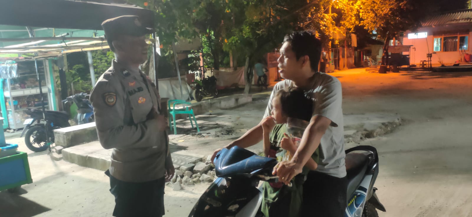 Patroli Malam Presisi Polsek Kepulauan Seribu Selatan Jaga Kamtibmas