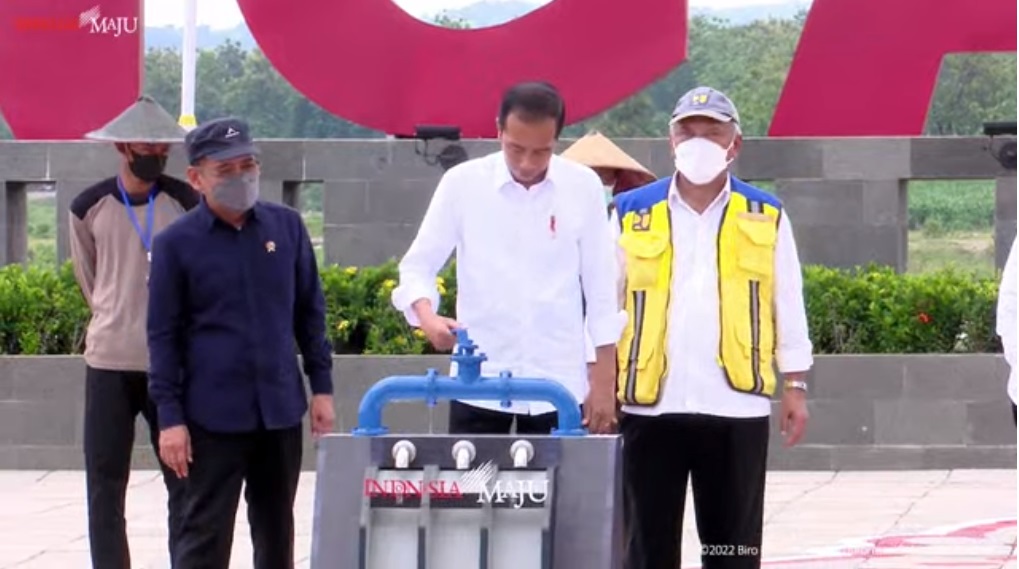 Presiden Jokowi Resmikan Bendungan Semantok di Nganjuk