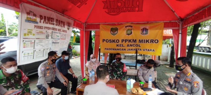 Kunjungi Posko PPKM Mikro Kel. Ancol, Kasubdit Binpolmas Baharkam Polri Kombes Iwan Setyawan Minta Posko Penanganan Covid 19 Dioptimalkan