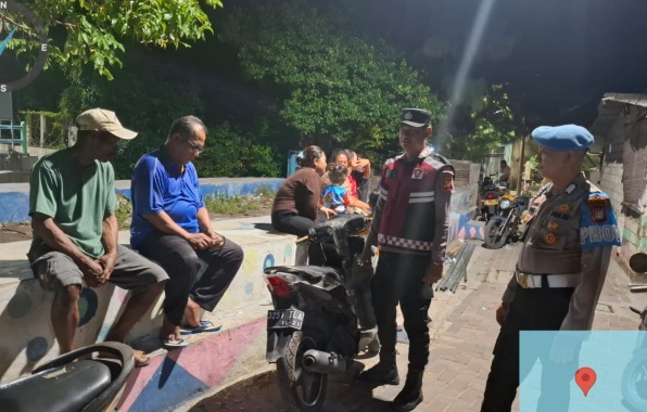 Patroli Malam Gabungan, Polsek Kepulauan Seribu Selatan Gencarkan Sosialisasi Layanan 110 dan Antisipasi Gangguan Kamtibmas
